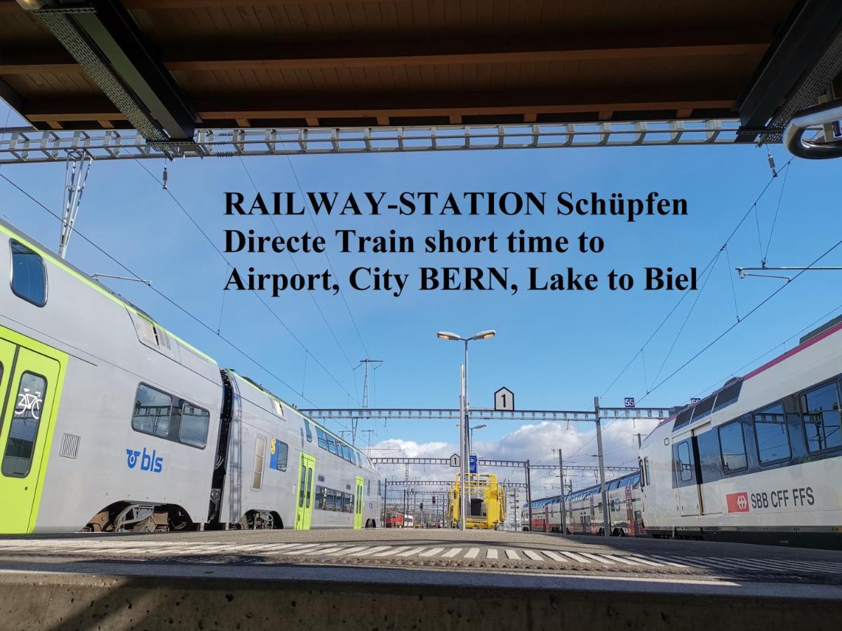Hotel16 By Messe & Stadion Suisse In Minuten & Late Check-In Schupfen ภายนอก รูปภาพ